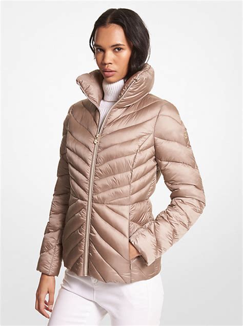 michael kors duck down jacket|michael kors down packable jacket.